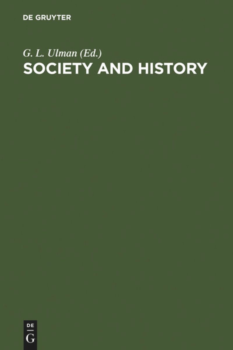 book: Society and History