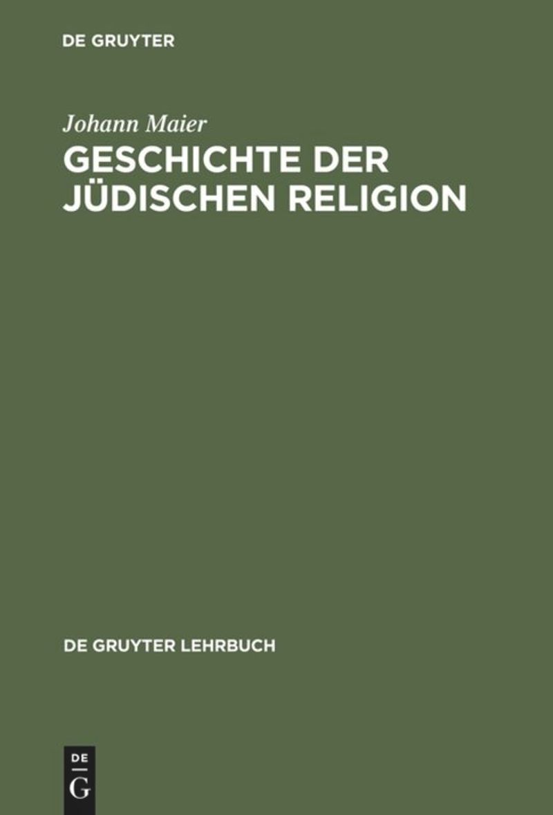 book: Geschichte der jüdischen Religion