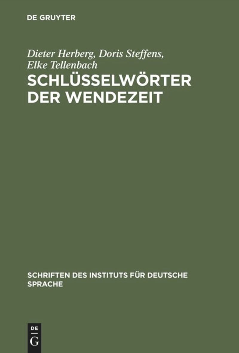 book: Schlüsselwörter der Wendezeit