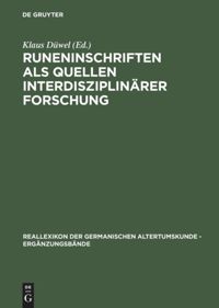 book: Runeninschriften als Quellen interdisziplinärer Forschung