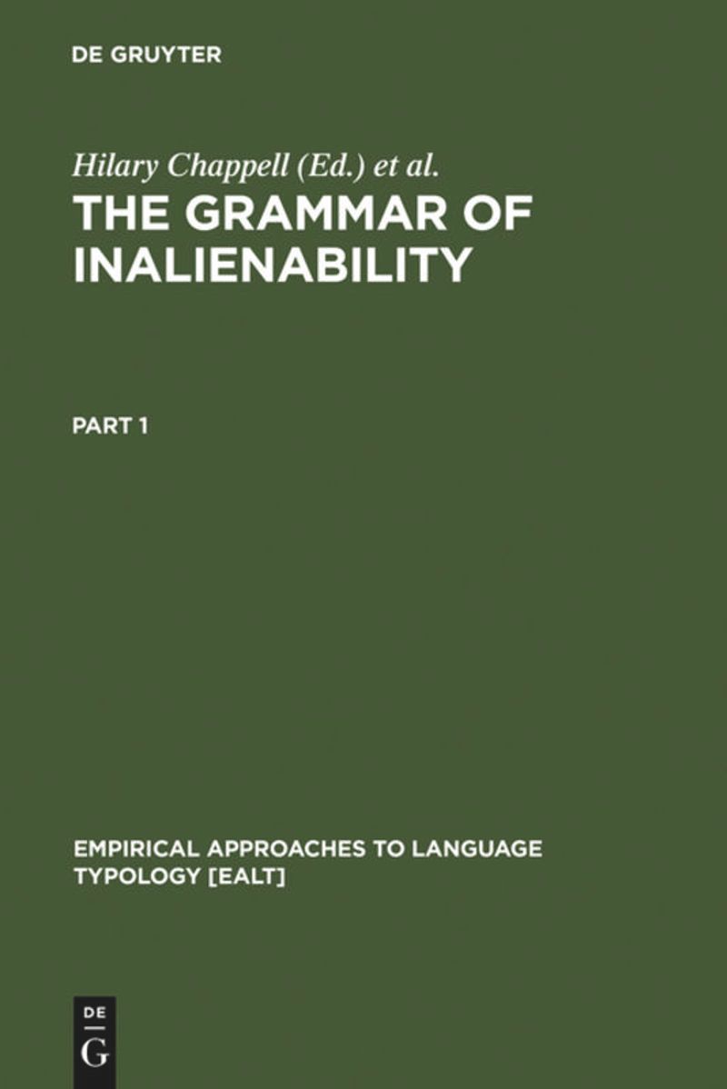 book: The Grammar of Inalienability