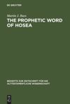 book: The Prophetic Word of Hosea