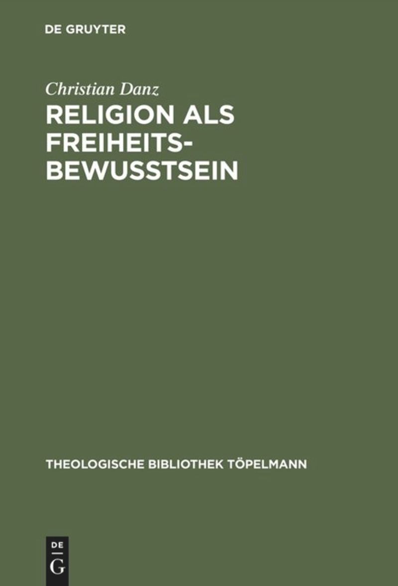 book: Religion als Freiheitsbewußtsein
