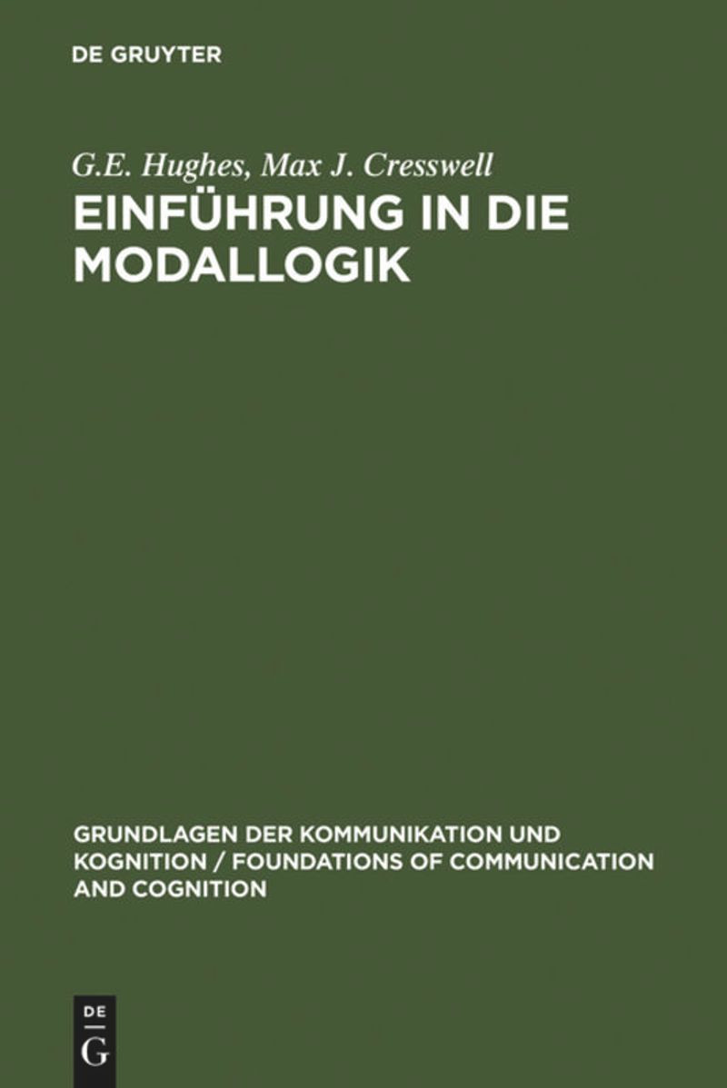 book: Einführung in die Modallogik