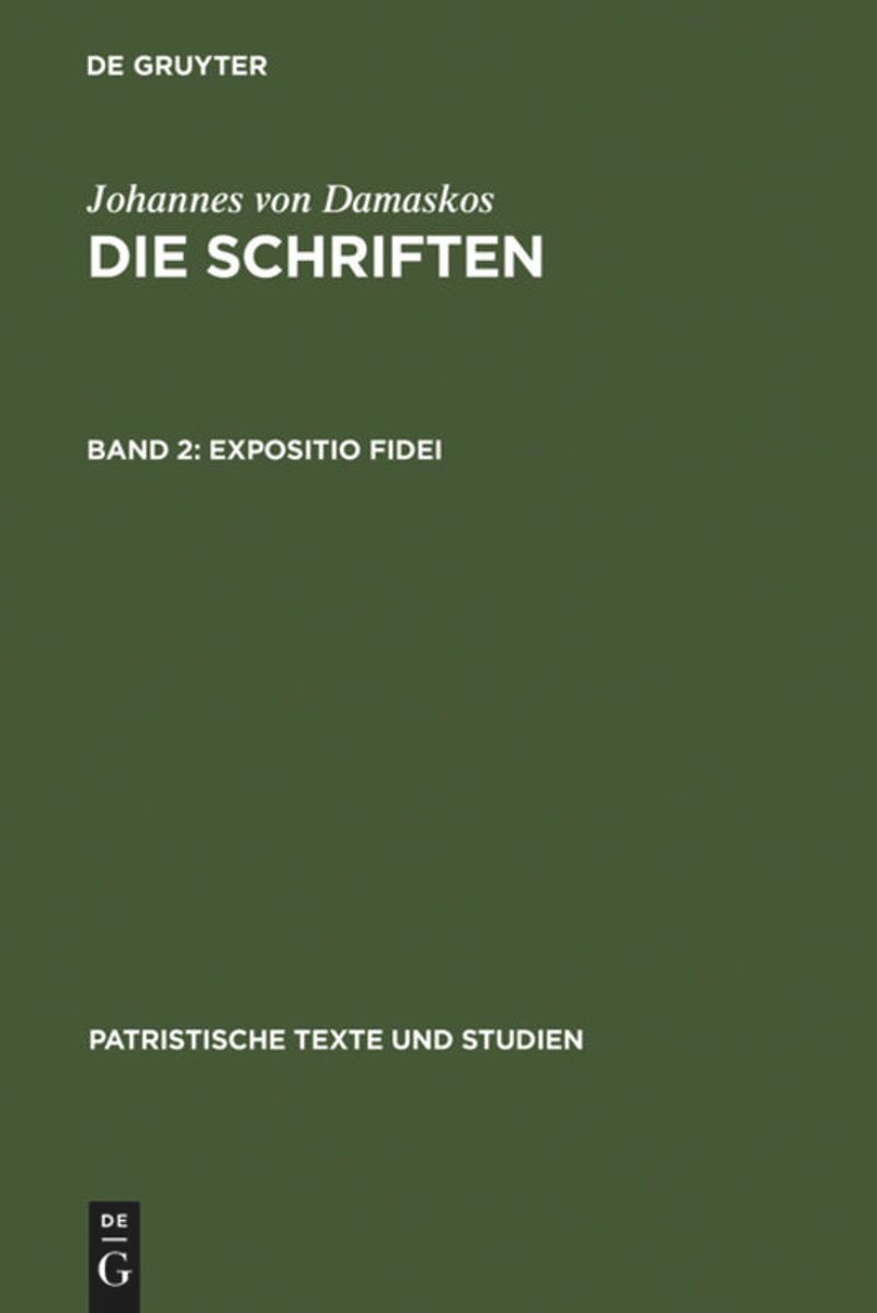 book: Band 2 Expositio fidei