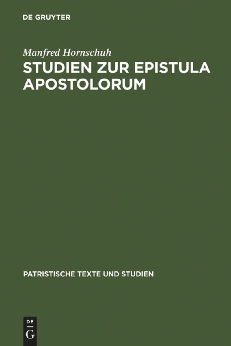 book: Studien zur Epistula Apostolorum