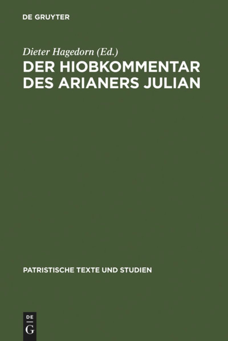 book: Der Hiobkommentar des Arianers Julian