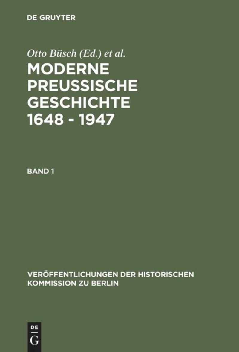 book: Moderne Preussische Geschichte 1648 - 1947