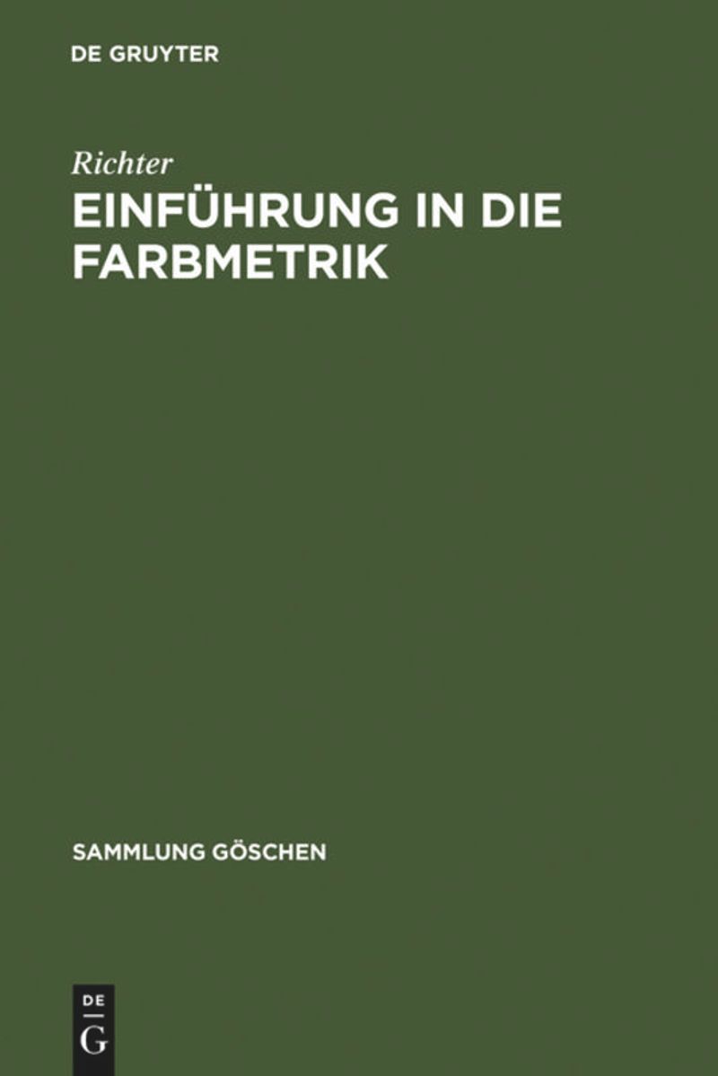 book: Einführung in die Farbmetrik