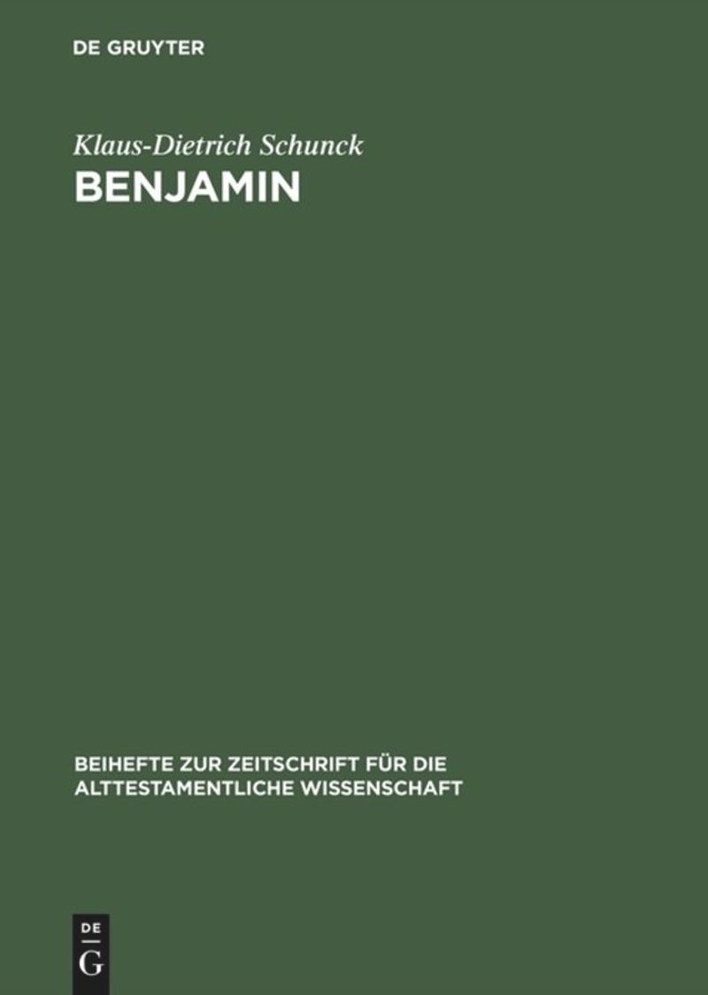 book: Benjamin