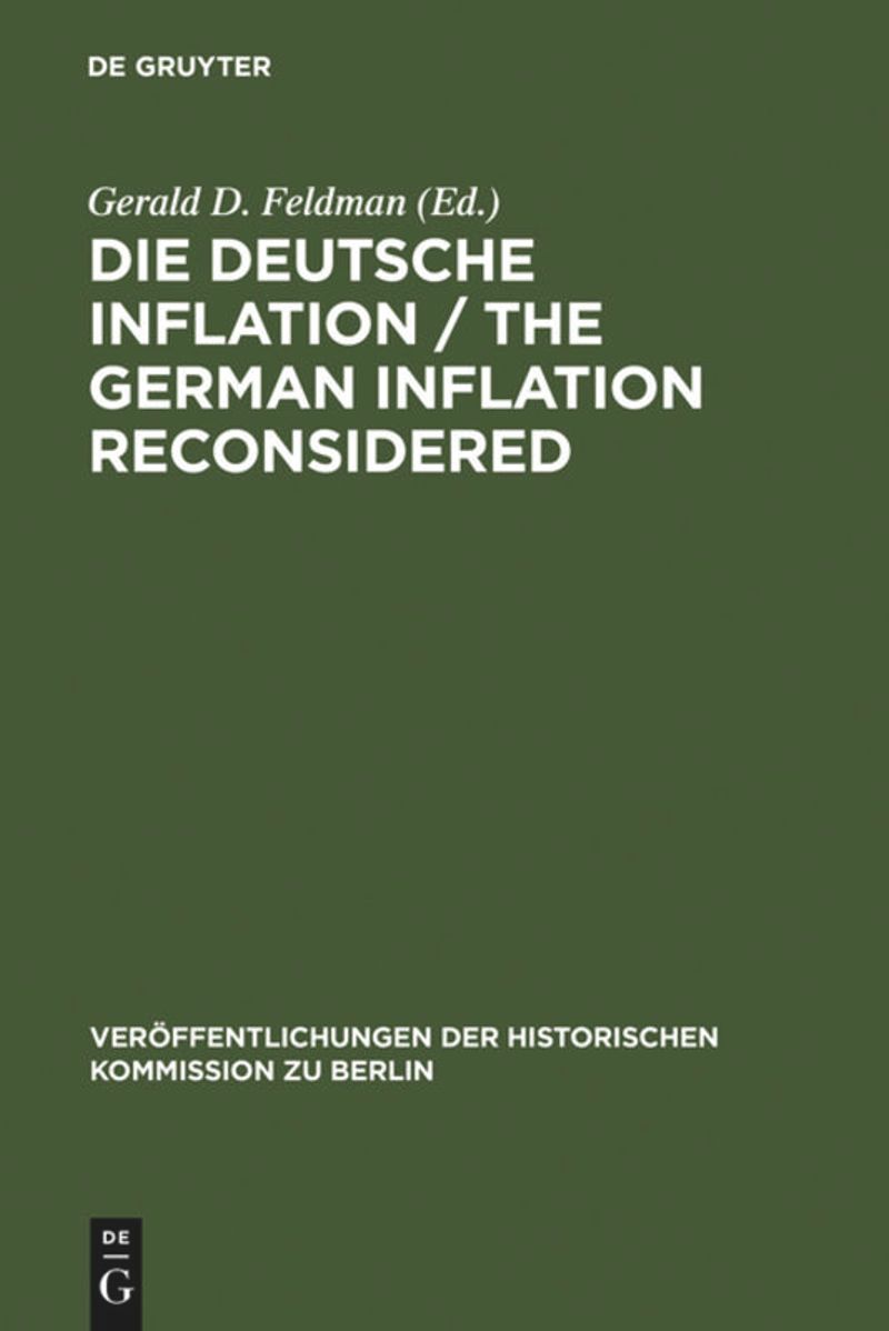 book: Die Deutsche Inflation / The German Inflation Reconsidered