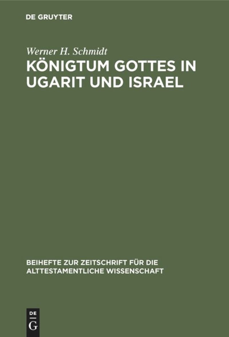 book: Königtum Gottes in Ugarit und Israel