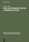 book: Das altisraelitische Ladeheiligtum