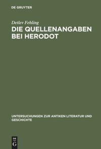 book: Die Quellenangaben bei Herodot