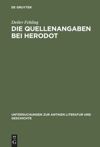book: Die Quellenangaben bei Herodot