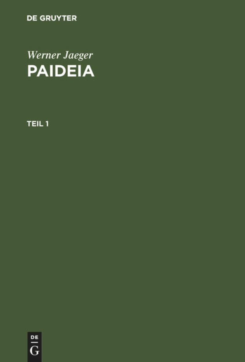 book: Paideia