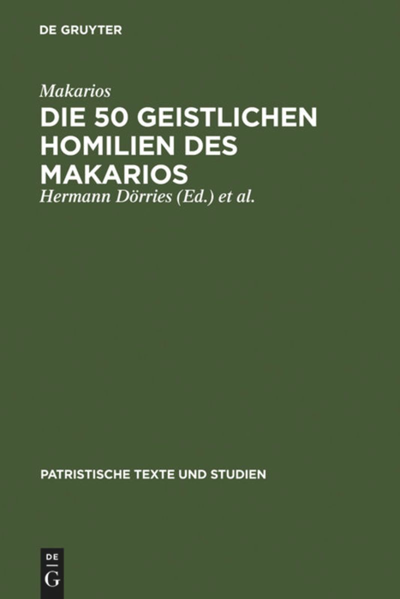 book: Die 50 geistlichen Homilien des Makarios