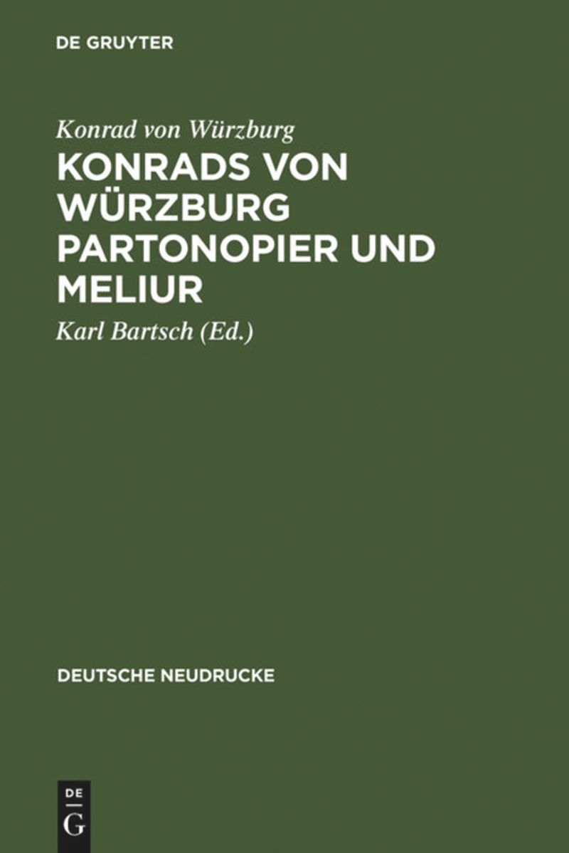book: Konrads von Würzburg Partonopier und Meliur