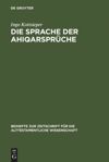 book: Die Sprache der Ahiqarsprüche