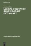 book: Lexical Innovation in Dasypodius' Dictionary