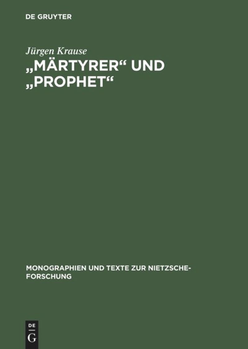 book: "Märtyrer" und "Prophet"