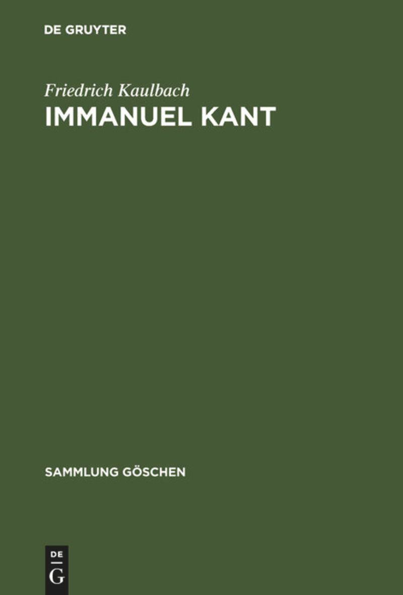 book: Immanuel Kant