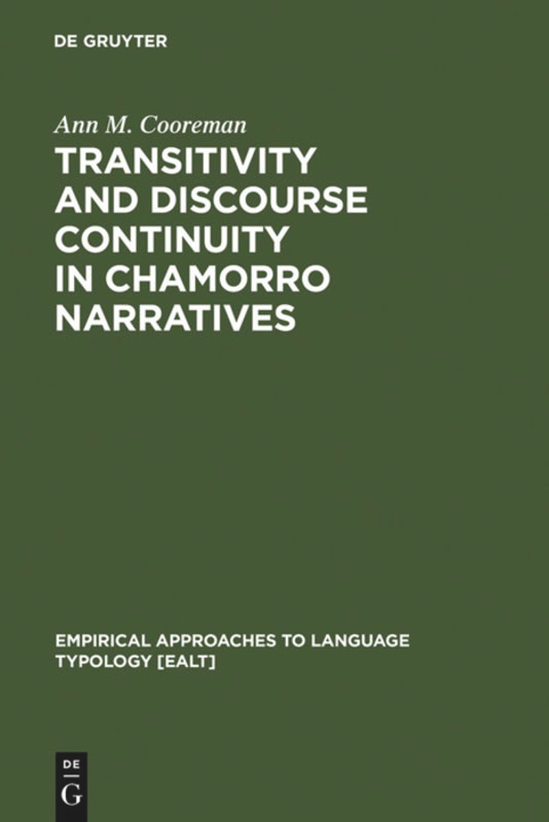 book: Transitivity and Discourse Continuity in Chamorro Narratives