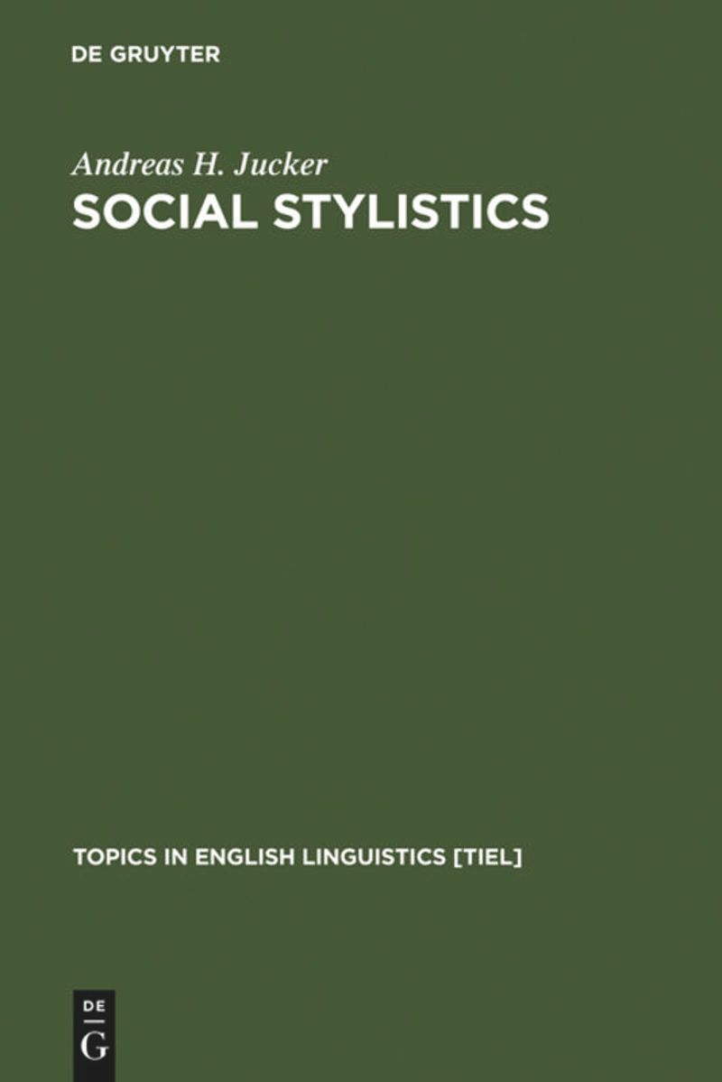 book: Social Stylistics