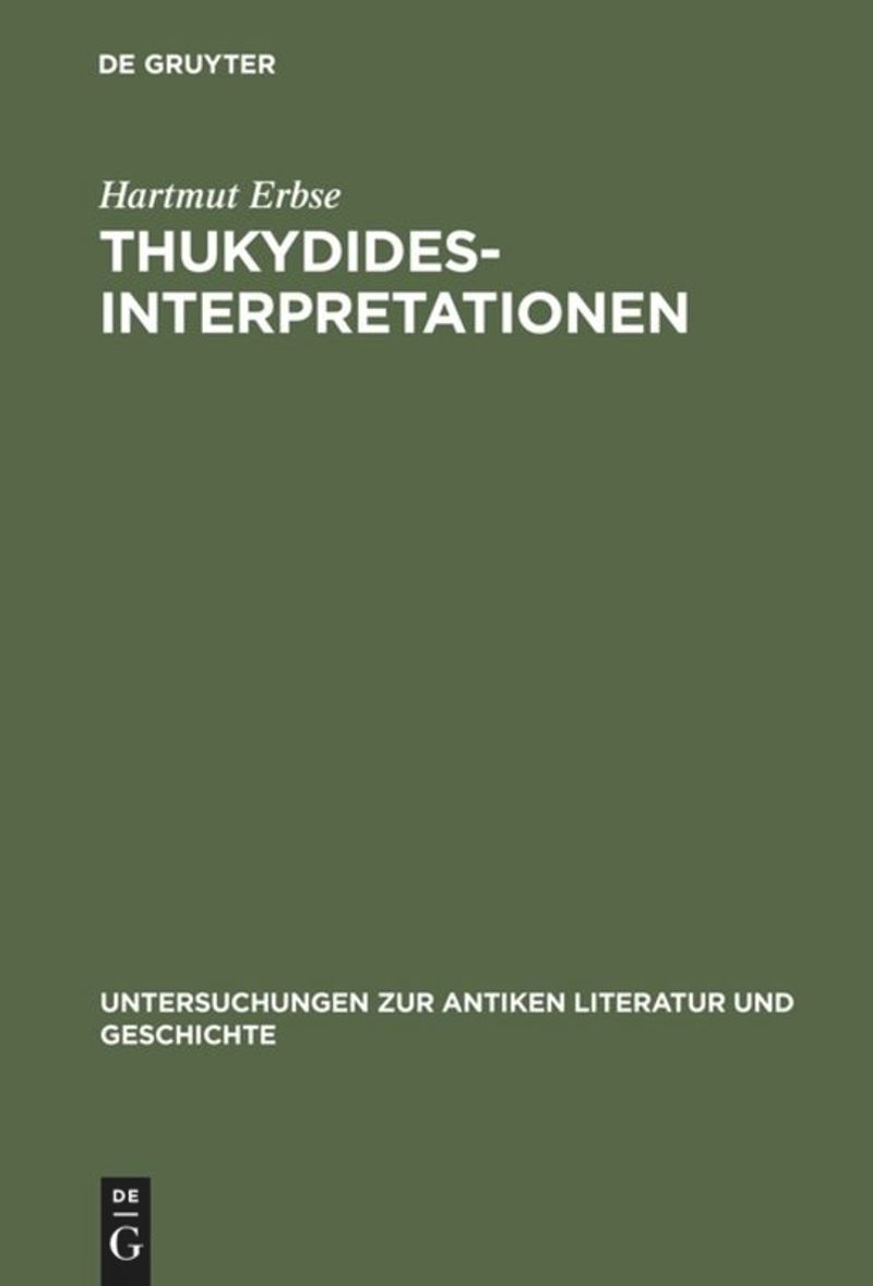 book: Thukydides-Interpretationen