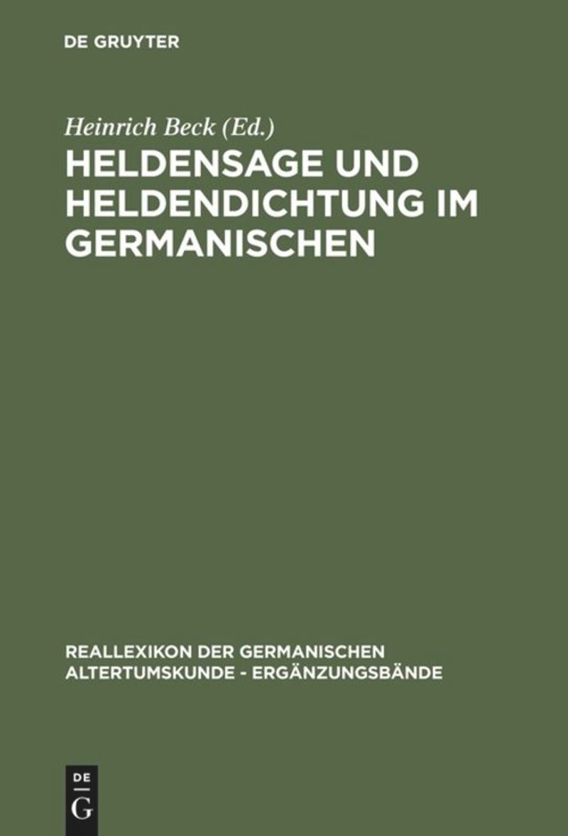 book: Heldensage und Heldendichtung im Germanischen