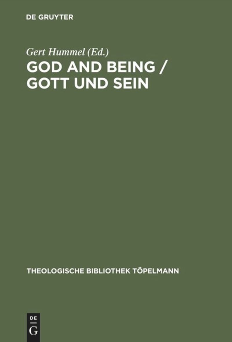 book: God and Being / Gott und Sein