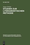 book: Studien zur literarkritischen Methode