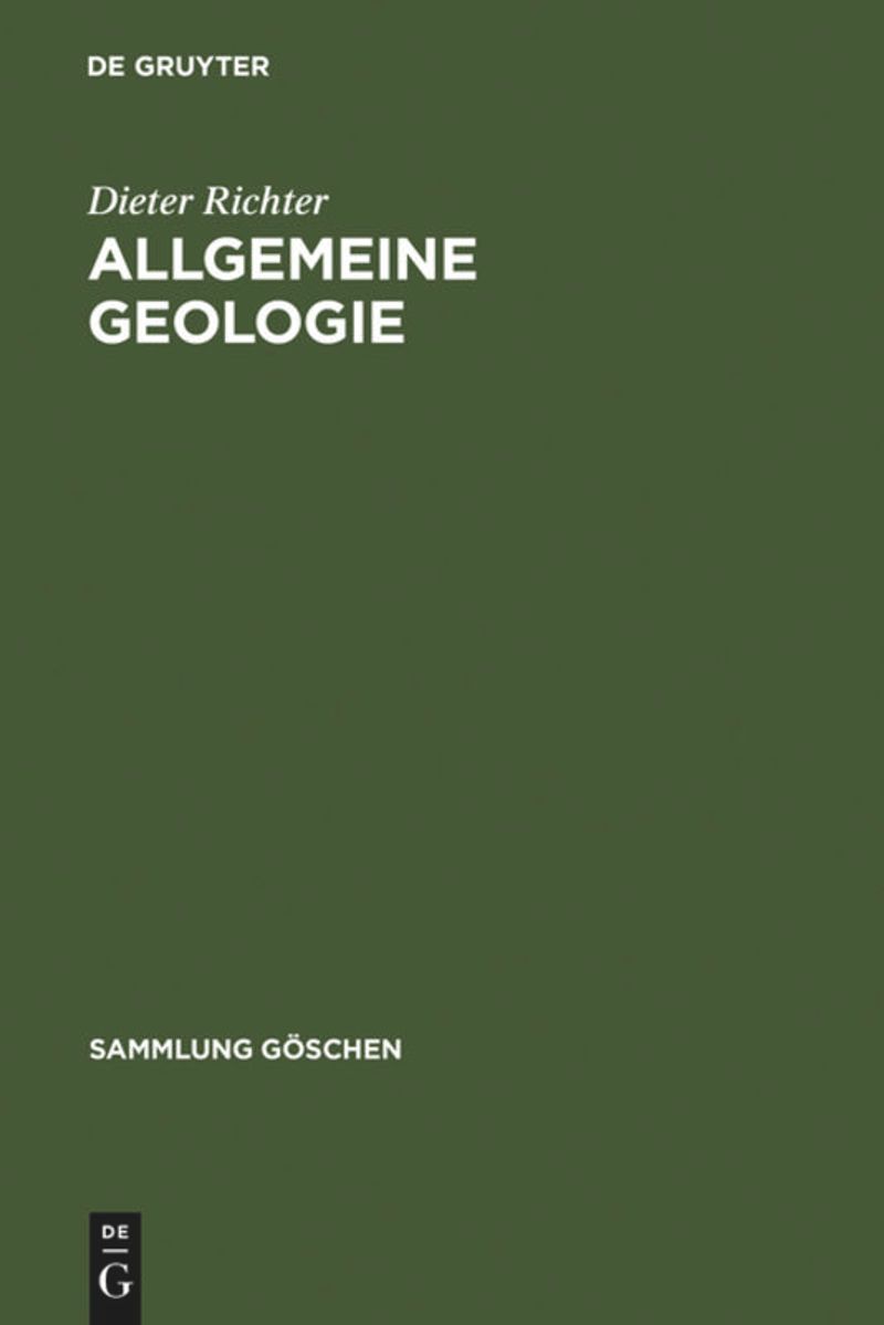 book: Allgemeine Geologie