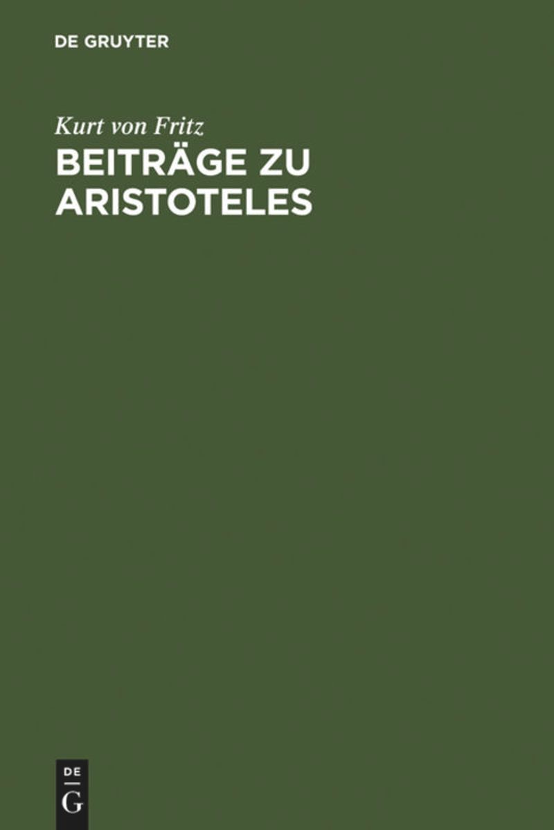 book: Beiträge zu Aristoteles