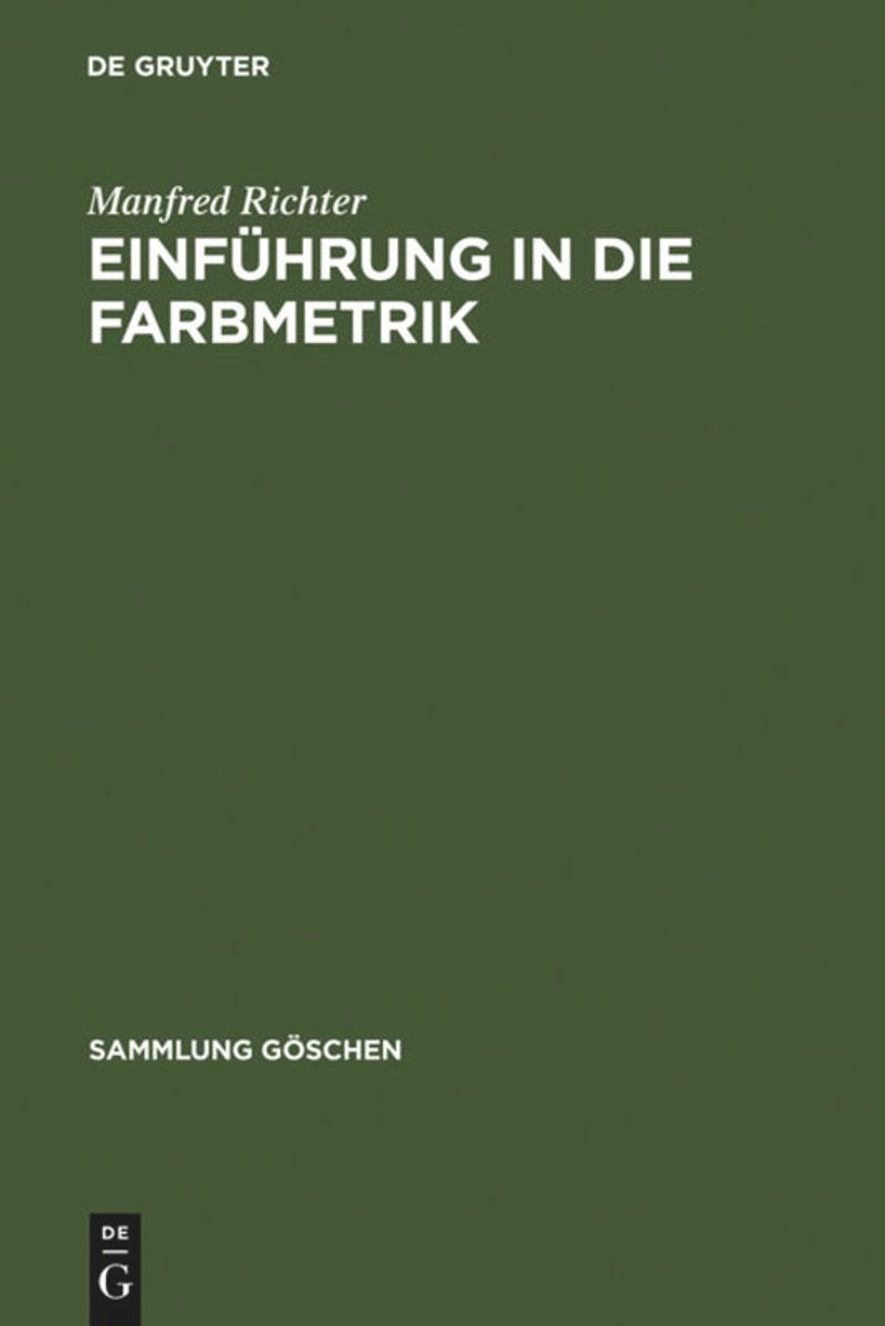 book: Einführung in die Farbmetrik