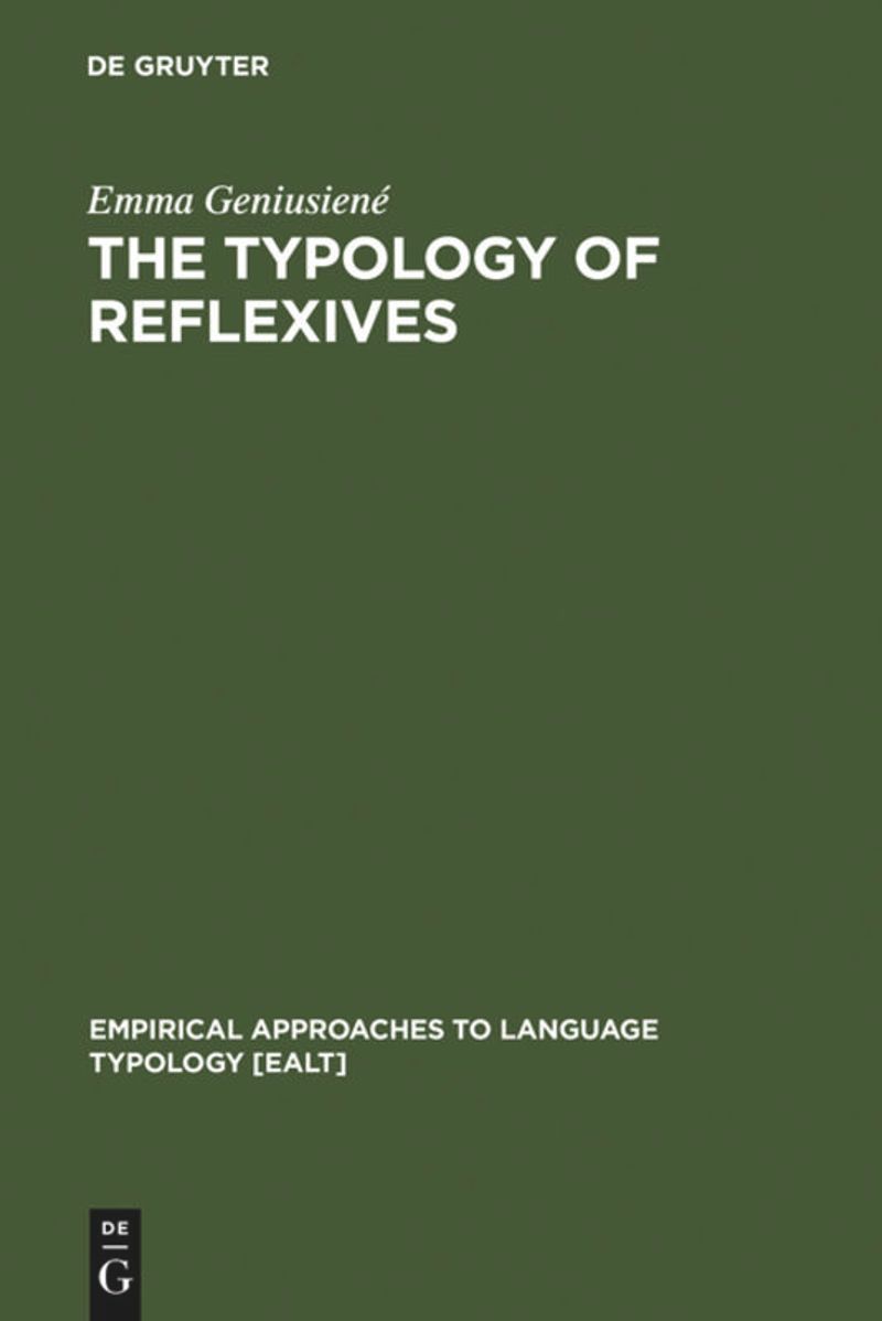book: The Typology of Reflexives