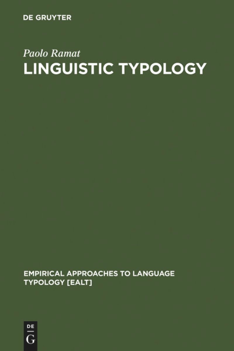 book: Linguistic Typology