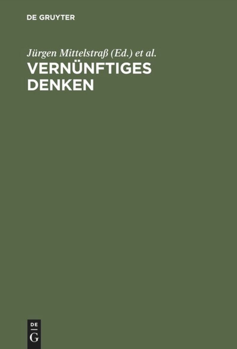 book: Vernünftiges Denken