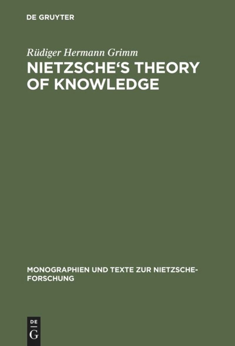book: Nietzsche's Theory of Knowledge