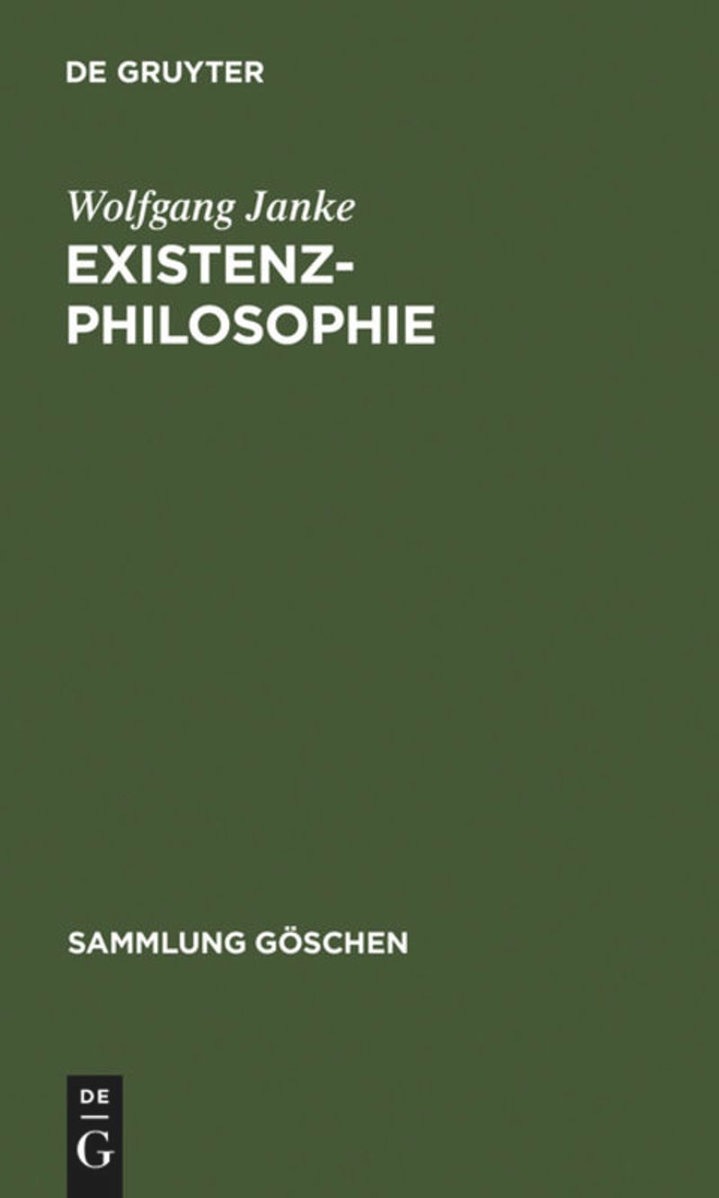 book: Existenzphilosophie