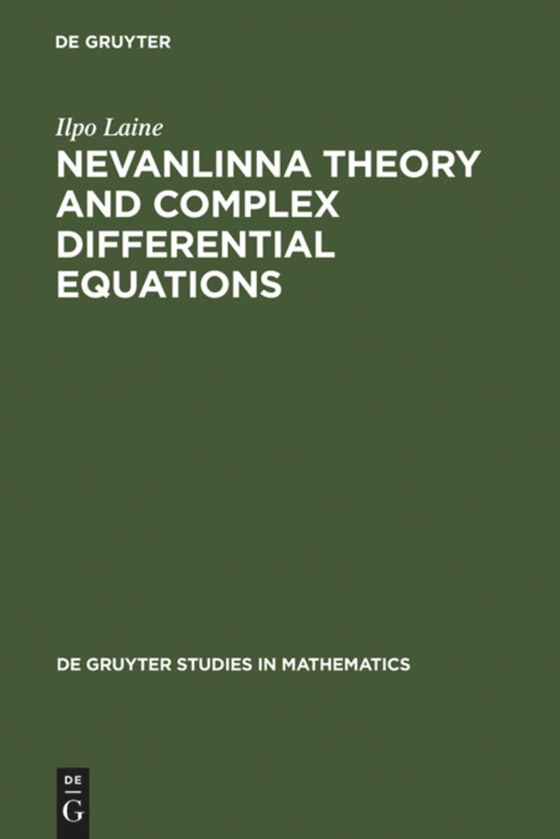 book: Nevanlinna Theory and Complex Differential Equations