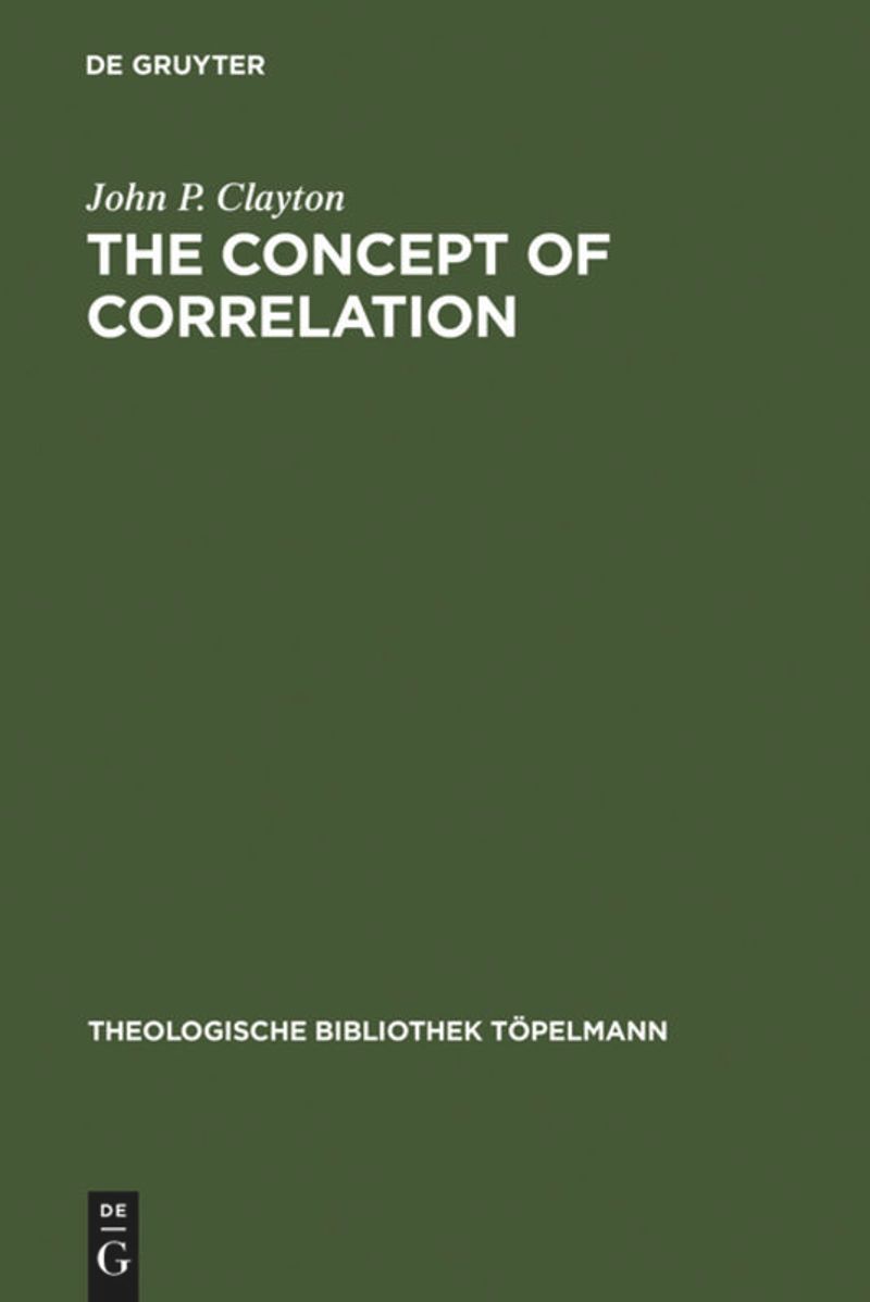 book: The Concept of Correlation