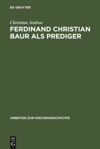 book: Ferdinand Christian Baur als Prediger