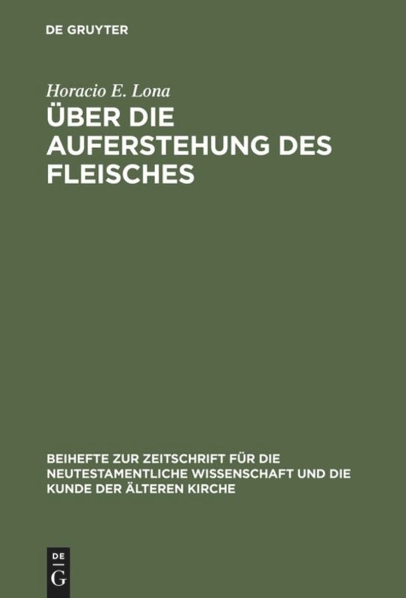 book: Über die Auferstehung des Fleisches
