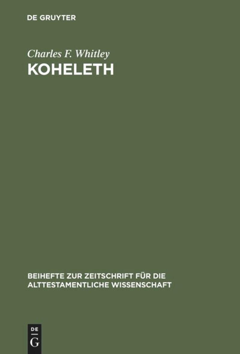 book: Koheleth