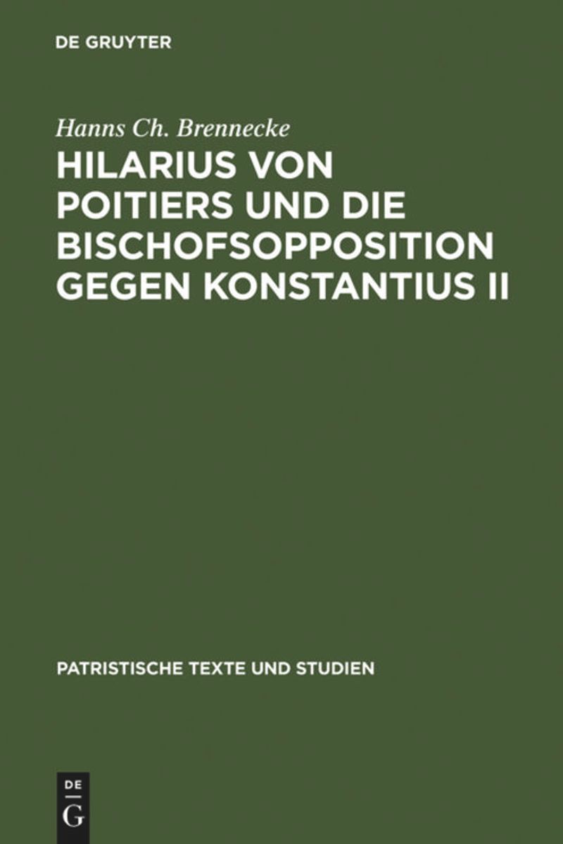 book: Hilarius von Poitiers und die Bischofsopposition gegen Konstantius II