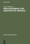 book: Prolegomena zur Geschichte Israels