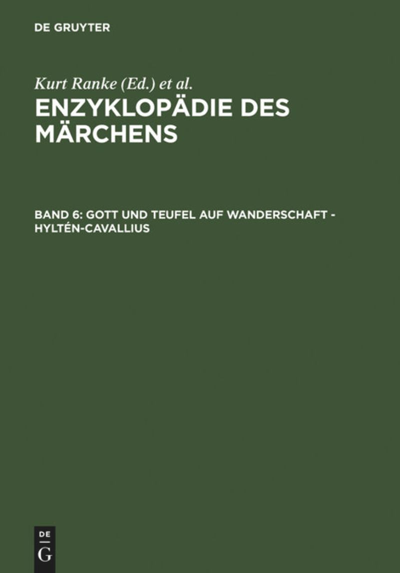 book: Band 6 Gott und Teufel auf Wanderschaft - Hyltén-Cavallius