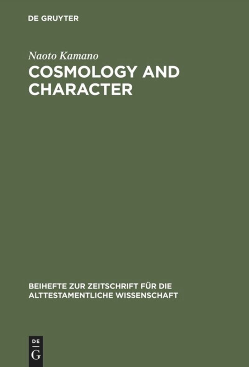 book: Cosmology and Character