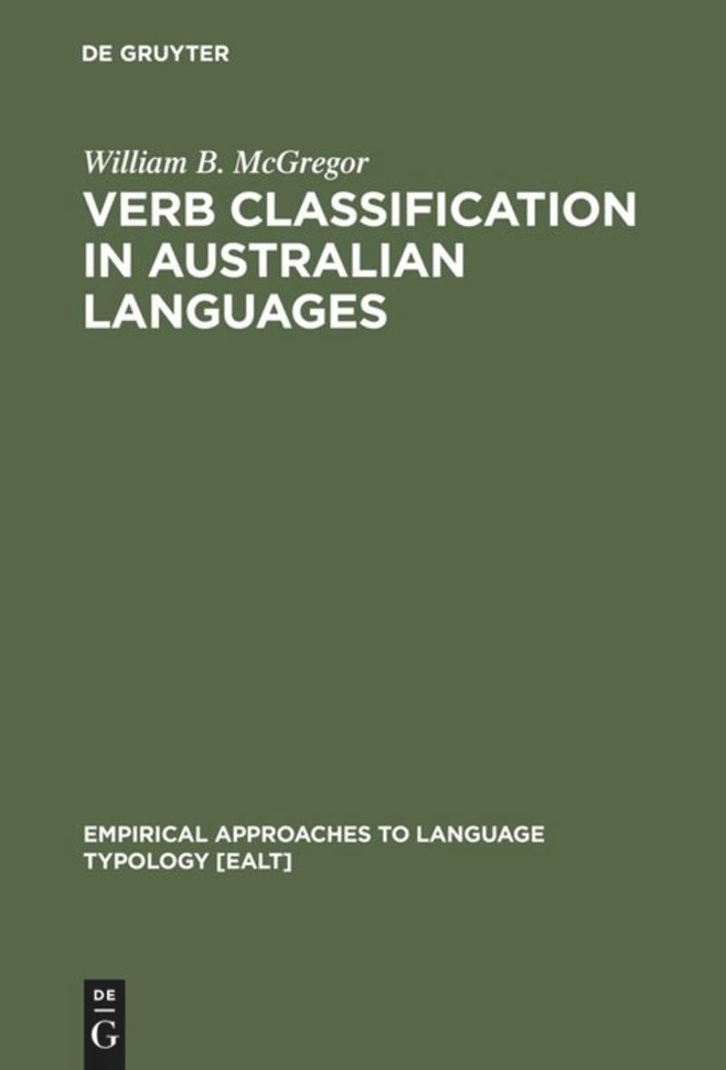 book: Verb Classification in Australian Languages